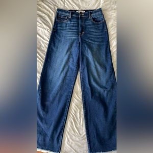 Hidden Jeans-High rise wide leg dark wash